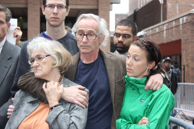 From left to right, Mathieu Lefevre's mother, his brother, father, and sister. 